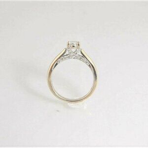 (I-2196-460) 14k white gold multistone diamond ring